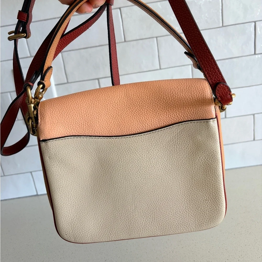 Coach Cassie Crossbody Satchel In Colorblock Detail EUC